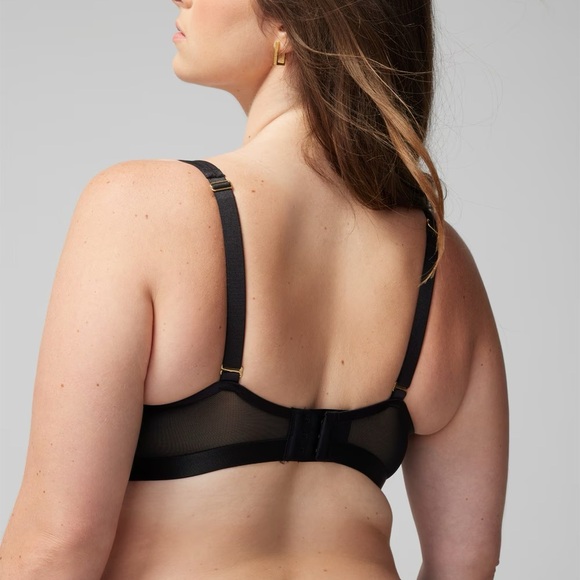 Soma Black Unbelievable Lift Scoop Balconette Bra Size 40C - Picture 8 of 8